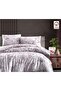 100% Cotton Ibiza Lilac Double Duvet Cover Set - 2