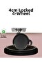 Nhr-Hlss Lockable 4 cm Wheel Feet Set of 4 (122142) Floor Protector - 5