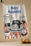 Brunch - Color Printed Set of 3 40X60 Kitchen Towels, Dish Cloth - 3