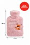 Plush Hot Water Bag Pink |   Gift |   Waist Abdomen Back Warmer |   500 ml - 7