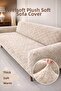 Extra Soft Welsoft Fleece Elastic 3-Seater Sofa Cover Non-Slip Stretchy and Washable Sofa Cover