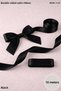 Black Satin Ribbon 4 cm 10 Meters - Bohça, Nikah, Nişan, Çeyiz, Hediye, Süsleme, Doğum Günü, Parti
