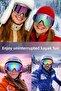 2 Pcs Ski Goggles Mirrored Rainbow Vented Sun Snow Protective Glasses Uv Protection Snowboard Glass - 5