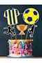 5 Pieces Football Themed Birthday Ornament Cake Toothpick Large Size