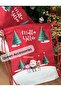 Happy Birthday Written Pine Tree Deer Snowman Santa Claus Christmas Velvet Felt Backpack Gift - 4