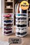10 Pieces Transparent Sterile Large Size Shoe Organizer