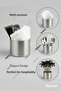 304 Quality Stainless Steel |   Multi-Purpose Jar |   Napkin Holder |   Cutlery Set |   Decorative Vase - 4