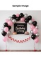 Pink Black Chrome Silver Color 11 Inch Party Balloon Set - 4