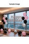 Pink Black Chrome Silver Color 11 Inch Party Balloon Set - 5