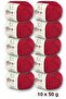 Premium Amigurumi Ipi Punch (Panç) Bebe Soft Cotton 500 Gr (Pack of 10) - Red