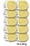 Premium Amigurumi Ipi Punch (Panç) Bebe Soft Cotton 500 Gr (Pack of 10) - Soft Yellow