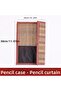 Wicker Roll Brush Pen Holder, Brush Organizer, Bamboo Pen Holder, Brush Organizer, Brush Holder, 30X26Cm - 4