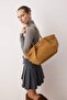 Camel Suede Women's Medium Shoulder Bag Takss26Oc00003