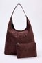 Dark Brown Suede Puppy Medium Size Women's Shoulder Bag Takss26Oc00001 - 3