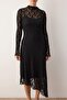 Black Plain Maxi Knit Dress TWOAW26EL00057 - 3
