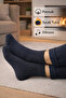 Ducks Socks Navy Blue Men's 3-Piece Stitch-Free Heat Protective Thermal Winter Towel Socks - 3