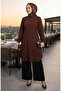 Viscose Tunic with Elastic Sleeves 0171-04 Brown - 3