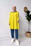Sleeve Detail Mercerized Tunic - Oil Green - 5