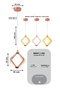 مصباح LED حديث معلق 9893-1 - 7 وات، 3 أوضاع إضاءة، قاعدة 10 سم، سلك قابل للتعديل 180 سم - 4