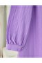 Top Buttoned V-Neck Crinkle Shirt -Lilac - 4