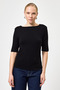 8279A Short Sleeve Badi Black - 2