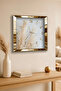 Gold Framed Decorative Mdf Wall Clock with Nature Time Theme - 2