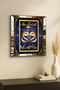 ساعة حائط ديكورية من خشب MDF مع إطار ذهبي وكتابة بسم الله - 3