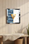 Silver Framed Geometric Time Themed Decorative Mdf Wall Clock - 4