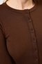 8270A Front Buttoned Long Sleeve Badi Brown - 4