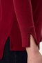 Burgundy Crew Neck Side Slit Tunic 8229A - 4