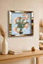 ساعة حائط ديكورية من MDF بإطار ذهبي وتصميم مستوحى من الزعرور - 2