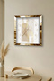 ساعة حائط ديكورية من MDF بإطار ذهبي وتصميم تجريدي - 5