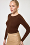 8223A Front Chima Detail Badi Brown - 2