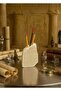 Golden Pen Holder with Ancient Egyptian and Hieroglyphic Motifs & Cobalt Pieces - 2