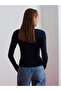 31993 Double Zipper Top-Dark Blue - 2