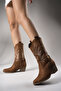 Rhifthil Women's Boots 00125001 Tan Suede - 5