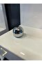 Globe Metal Button Handle Diameter 30mm Chrome Cabinet Door Modern Drawer TV Unit Furniture Single Hole Silver - 4