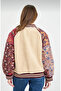 Bomber Jacket with Printed Embroidered Sleeves - 6
