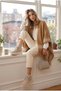 Women's Cream Suede Thick Sole Lace-Up Casual Boots - 4