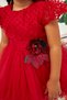 POINTED GIRL'S DRESS WITH FLUFFY SKIRT - 7
