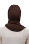 Hijab Combed Shawl Plain-bitter Brown - 6