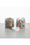 Transparent Glass Look Plastic Organizer Set of 2 Mica Jars 500ml - 3