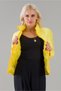 Women's Mock Neck Flato Pocket Waterproof Silicone Fiber Inflatable Mock Neck Coat Yellow - 6