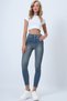 Vintage Blue 5-Pocket Full Lycra Skiny Jean Trousers Alc-X14472 - 2
