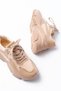 Premium Women's Snekaer Beige Sports Shoes - 4