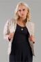 Women's Mock Neck Flato Pocket Waterproof Silicone Fiber Inflatable Mock Neck Coat Beige - 6