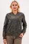 Women's patterned Stretch Fabric cotton velvet fabric, double pocket, Ribbed Knit pilot jacket with camouflage print - 6