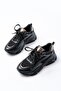 Casual Women's Sneaker Lace-Up Lightweight Thick High-Sole Walking Breathable Sneakers