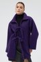 3101A Front Tie Long Sleeve Jacket Purple - 6