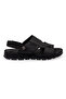 Men's Genuine Leather Casual Black Sandals - 8